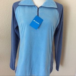 Columbia shirt 1/4 zipper micro fleece pull over shirt long sleeves soft fleece